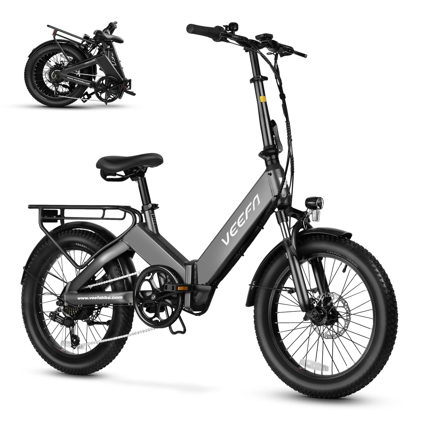 VEEFA F1 Folding Electric Bike 750W 60 Miles Range City Ride