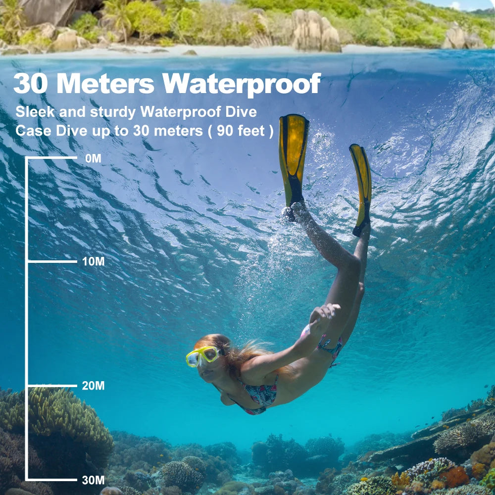 Action Camera Ultra HD 4K 30FPS 16MP Waterproof 30M Helmet