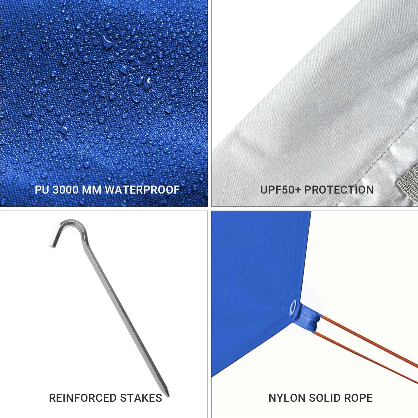 KingCamp Lightweight UV Resistant Camping Tarp and Rain Shelter