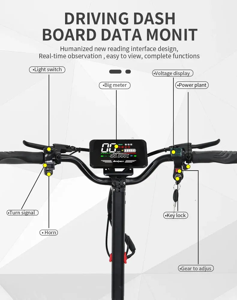 Arwibon 1200W Motor Electric Scooter 48V13/23.4AH Speed up to 25MPH 11 Inch Off-Road Tires Foldable Adult E-Scooter by Beastly Survival Outlet