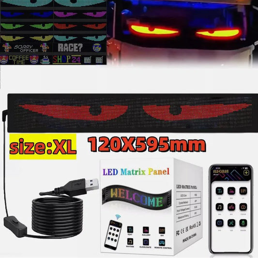 Flexible LED Car Windshield Display Light with Bluetooth App Control