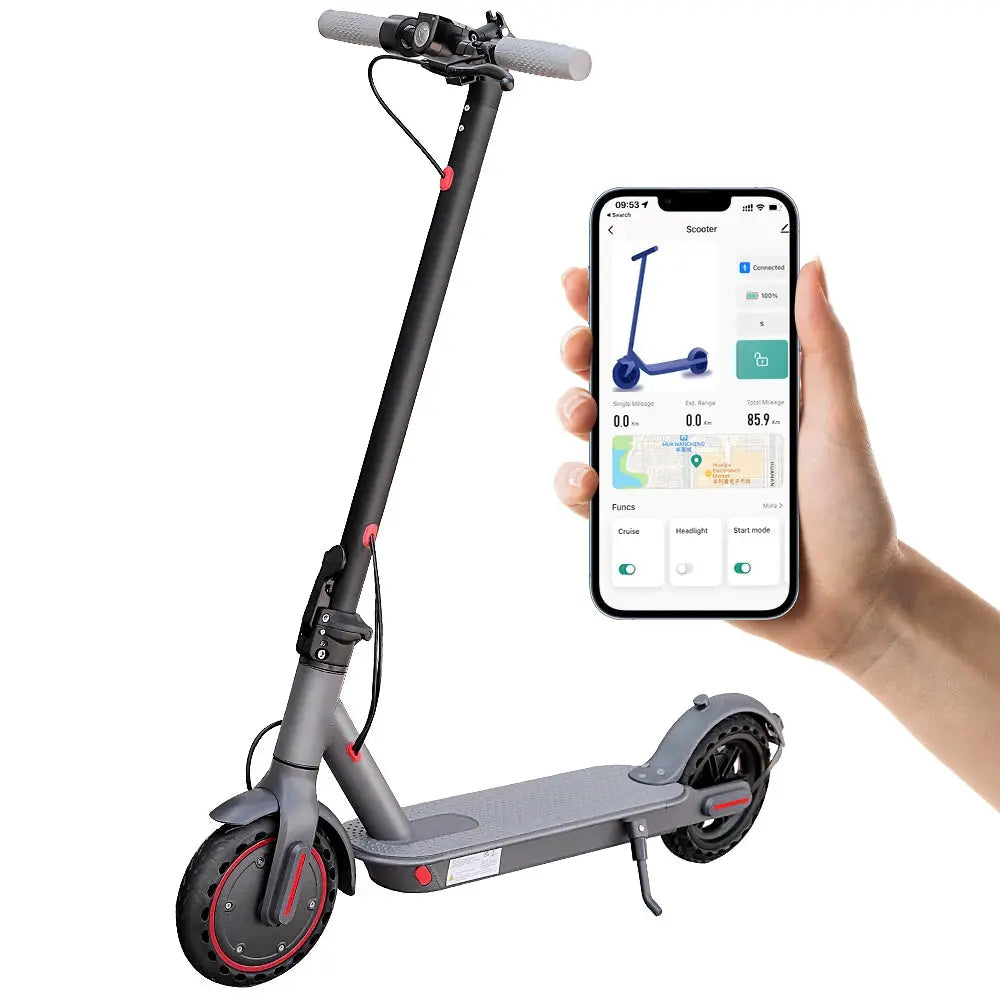 LADPED Electric Scooter 350W 19mph Max Speed Smart APP Control Scooter Shock-absorbing Anti-skid ‎8.5 inches Folding Waterproof E-Scooter by Beastly Survival Outlet