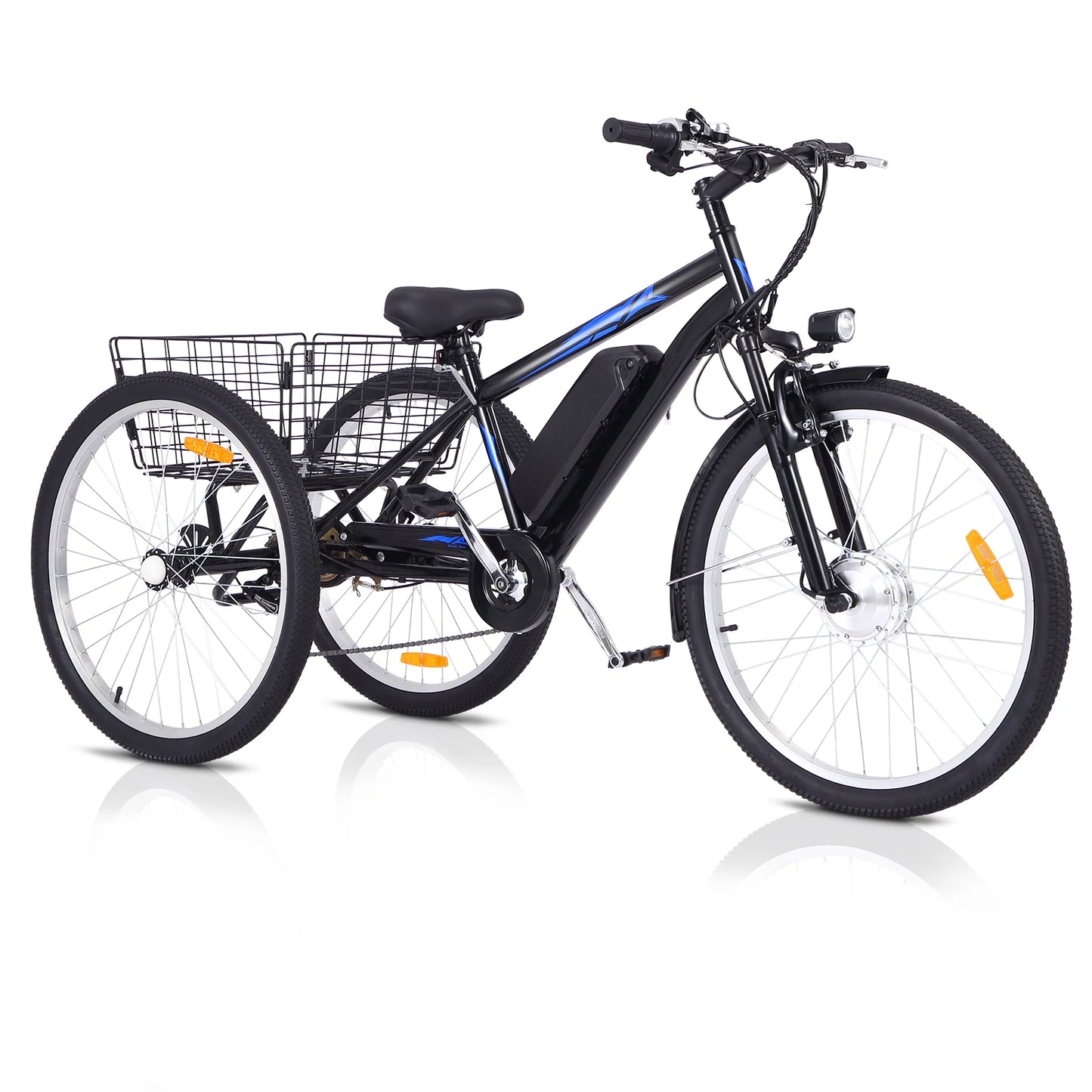 350W Electric Tricycle for Adults with 24 Inch Fat Tires