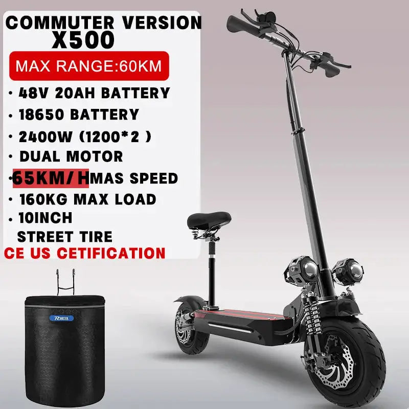 [8 models]10/11 Inch 48V-72V 1000W-6000W Electric Scooter 50-85km/h Fast E Scooter Off Road Electric Kick Scooter Foldable Adult by Beastly Survival Outlet