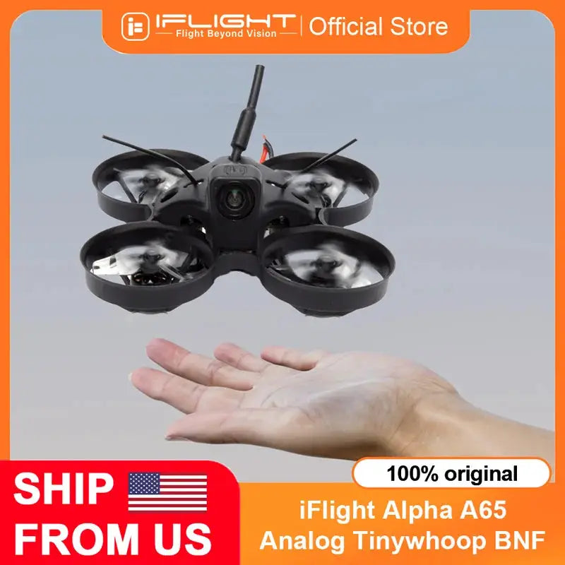 iFlight Alpha A65 Analog Tinywhoop BNF BLITZ F411 1S Whoop AIO 31MMX3 Propellers 24.5g lightweight Mini FPV Drone for Beginners by Beastly Survival Outlet