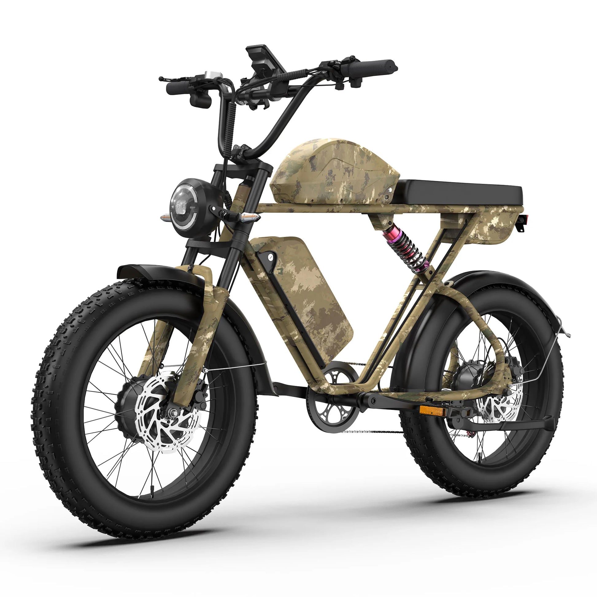 Moobelo 2000W Dual Motor Fatty Tire Ebike 52V 46Ah 35MPH USA by Beastly Survival Outlet