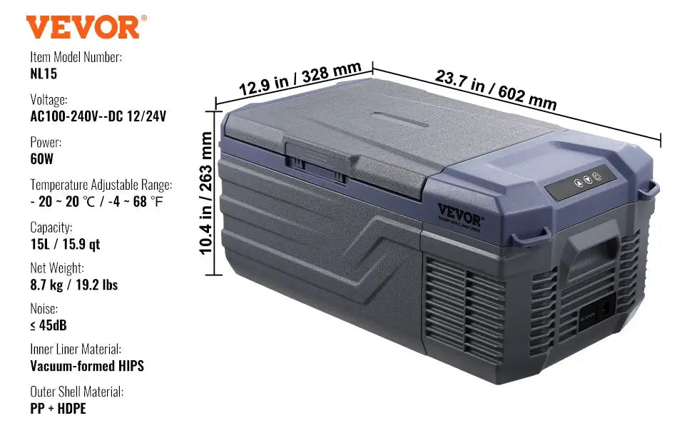 SucceBuy 8L to 75L Car Refrigerator Fridge Portable Icebox Single&Dual Zone w/Blue Tooth Temp Adjustable for Outdoor Camping RV by Beastly Survival Outlet