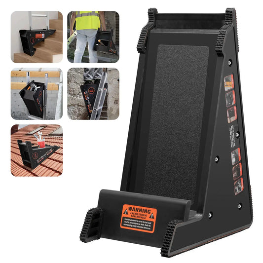 SucceBuy Ladder Levler 380lbs Load PP Ladder Leveling Tool Pitch Hopper Stair Ladder Stabilizer with Storage Easy to Use Stable by Beastly Survival Outlet