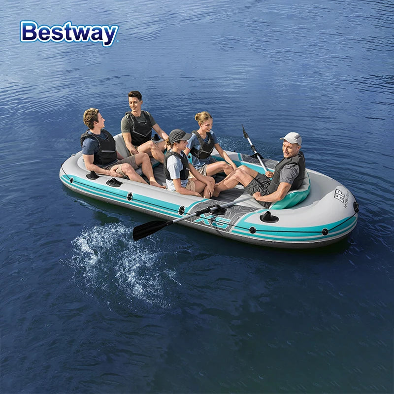 Bestway 65159 5 Person Inflatable Kayak Durable PVC Kit