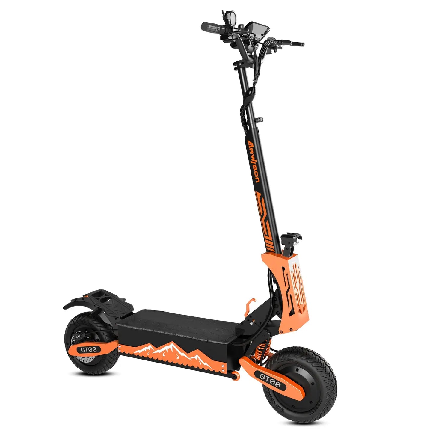 Arwibon 5600W Adult Electric Scooter Dual Motor Top Speed 46MPH,60V27AH, 11-inch Off-Road Tires Sport Folding eScooter by Beastly Survival Outlet