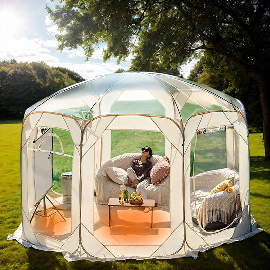 Outdoor Transparent Bubble Tent Waterproof Camping Shelter 9 Square
