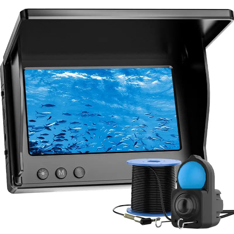 Fish Finder IP68 Waterproof Underwater Fishing Camera With Monitor Portable With Night Vision & Depth Finder For Ice Lake Sea by Beastly Survival Outlet