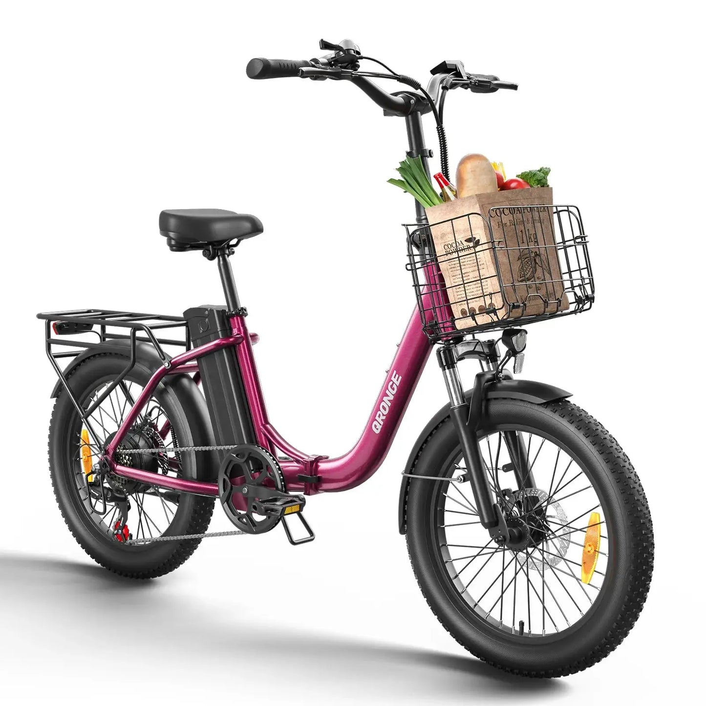 QRONGE 1000W Folding Electric Bike 70 Mile Range 20 Inch Fold by Beastly Survival Outlet