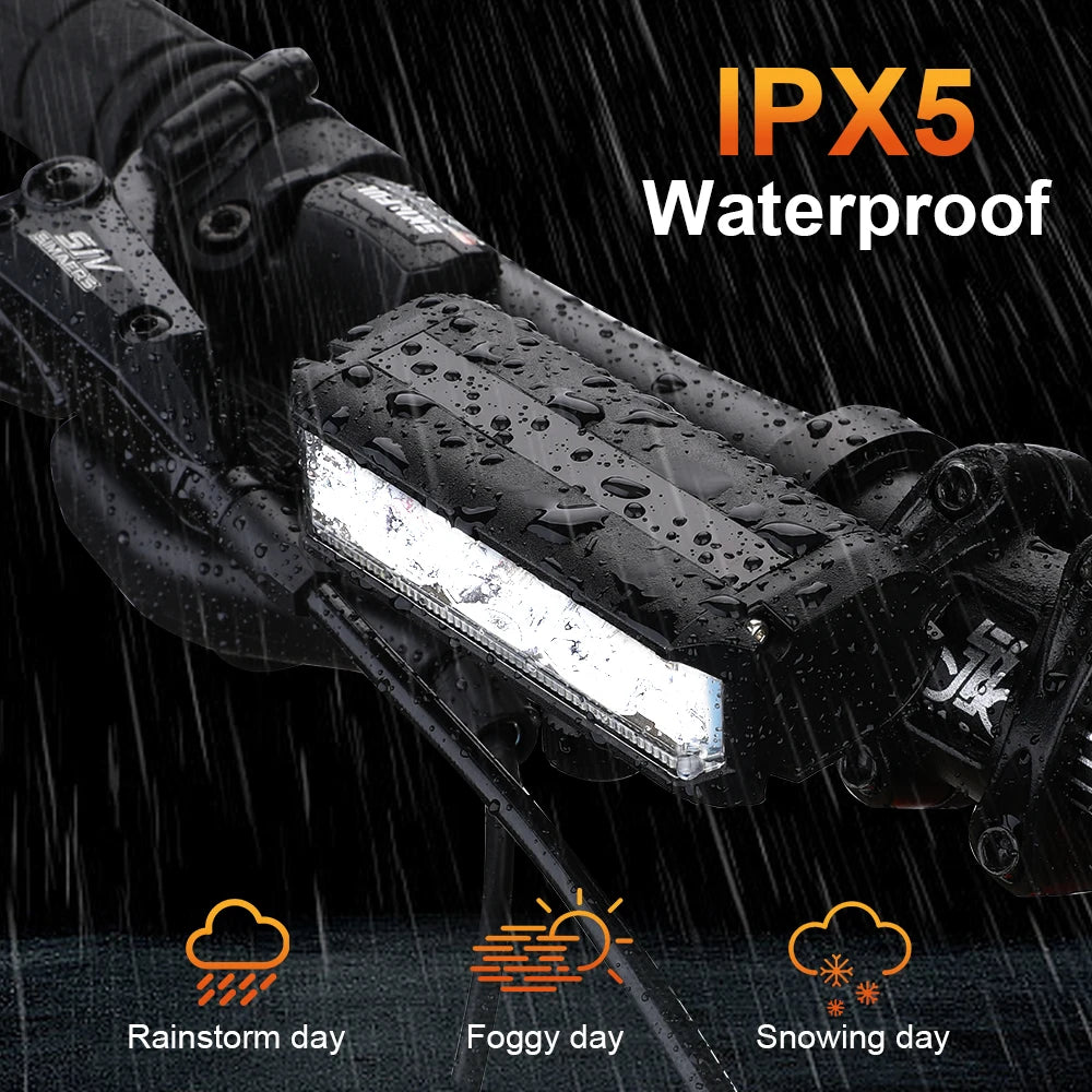 USB Rechargeable Bike Front Light 900 Lumens Night Cycling