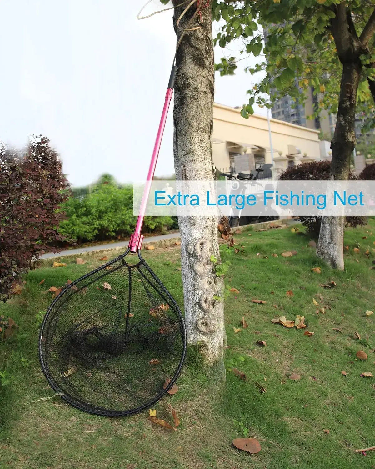 Large Rubber Fishing Net Telescoping Handle 94in Reach Pro X by Beastly Survival Outlet