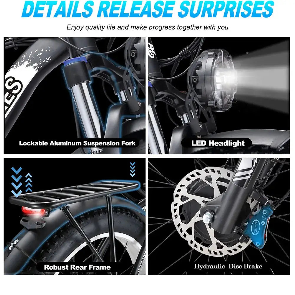 3000W Electric Bike for Adult,60KM/H Dual Motor Electric Bike Fat, Motorcycle Hydraulic Brake Dual Motor ebike Electric Bicycle by Beastly Survival Outlet