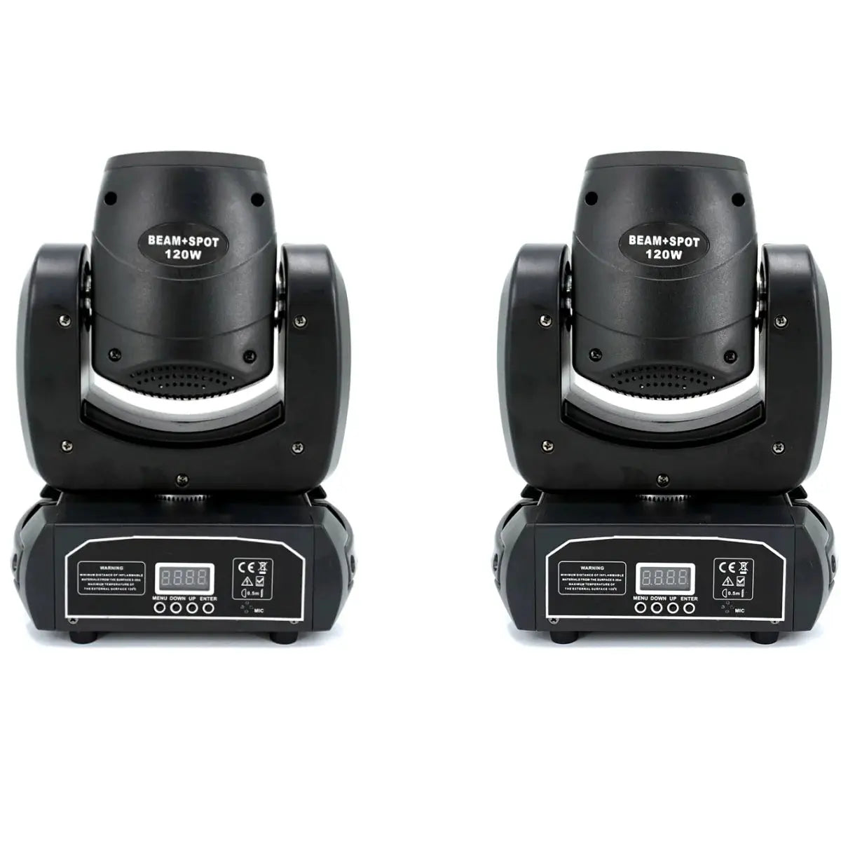 2PCS mini LED Moving head Light 120W Beam Spot 8 Rotating Prisms DJ Dmx Bar Strobe Stage Effect by Beastly Survival Outlet