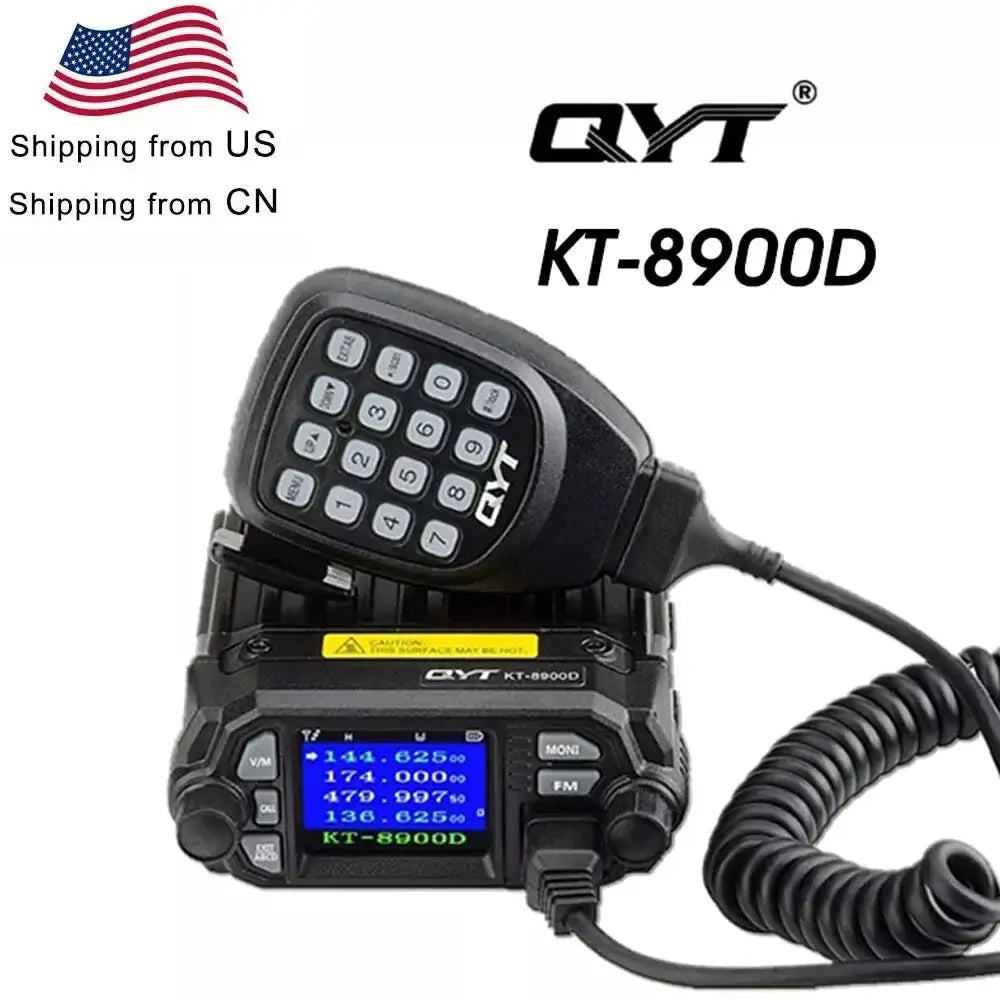 QYT KT-8900D 25W Dual Band Quad Display Mobile Radio VHF UHF by Beastly Survival Outlet