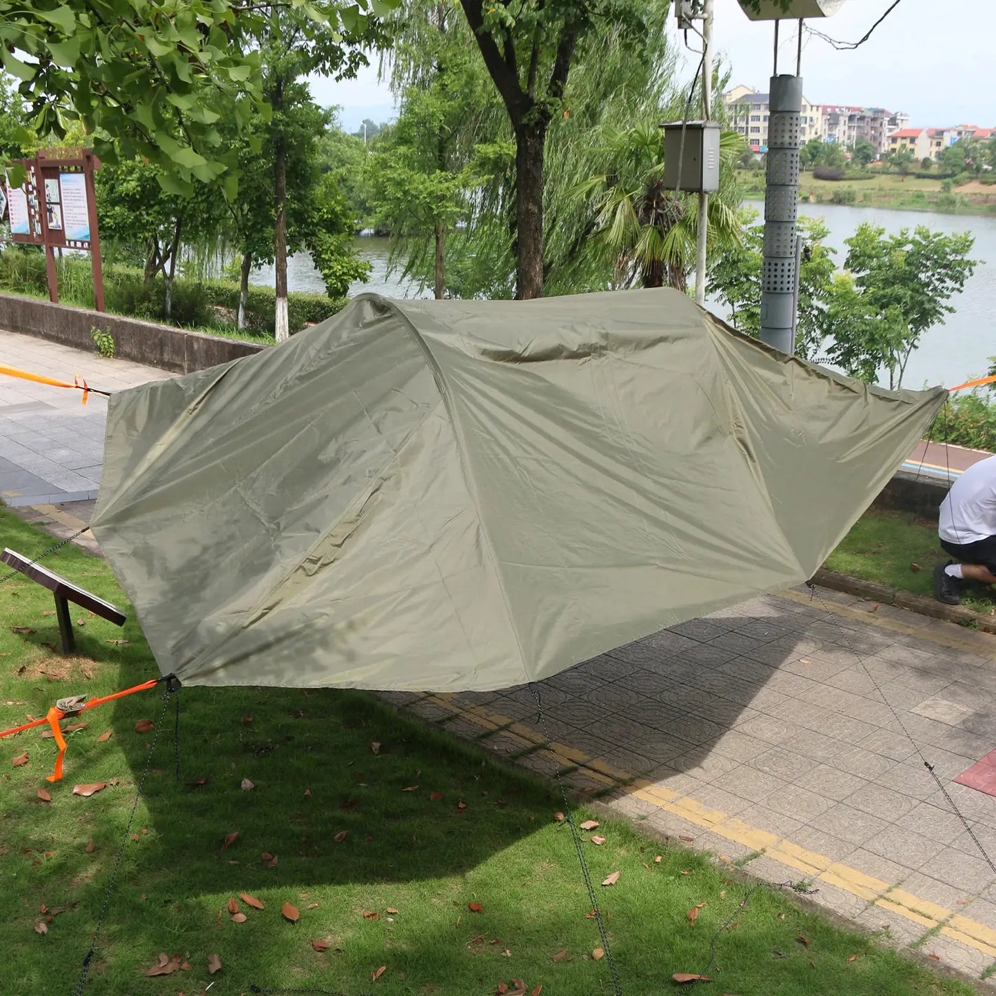 2 Person Tree Tent Hammock With Mosquito Net And Rainfly Pro by Beastly Survival Outlet