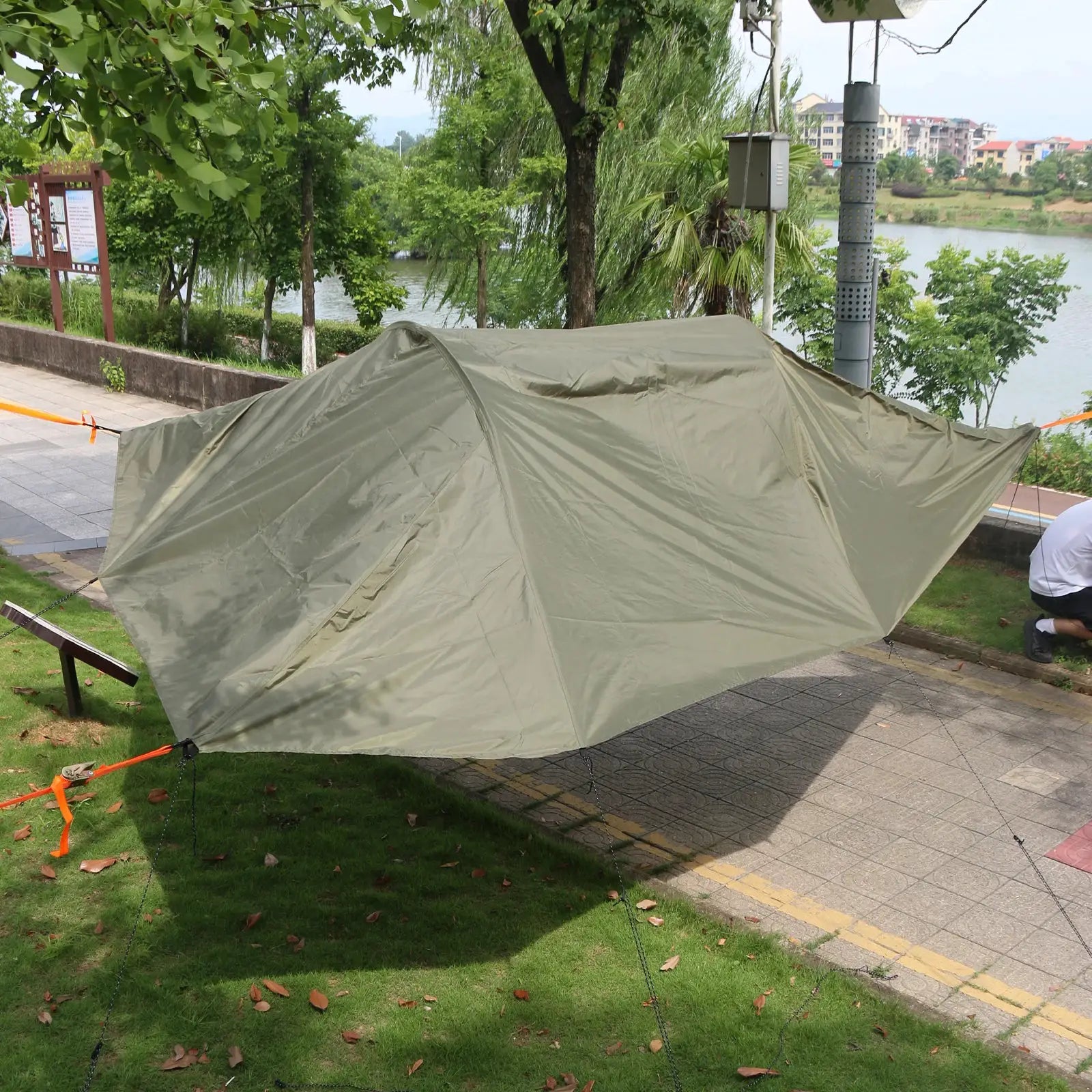 2 Person Tree Tent Hammock With Mosquito Net And Rainfly Pro by Beastly Survival Outlet