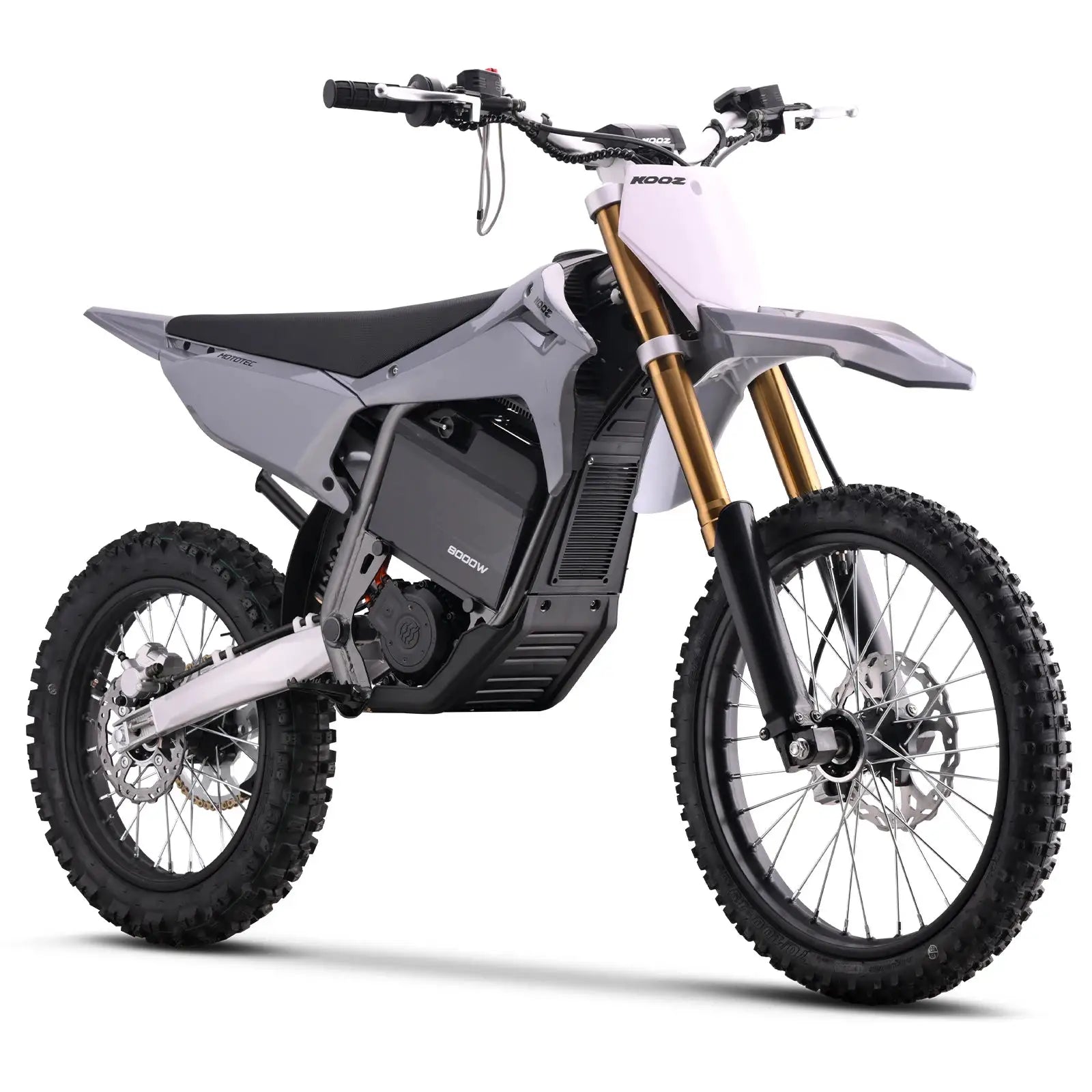 KOOZ HP131E-L 72V 8000W Pro Electric Dirt Bike for Adults,3 Speed Modes Electric Motorcycle Up to 56 MPH with 19"/16" Tires. by Beastly Survival Outlet