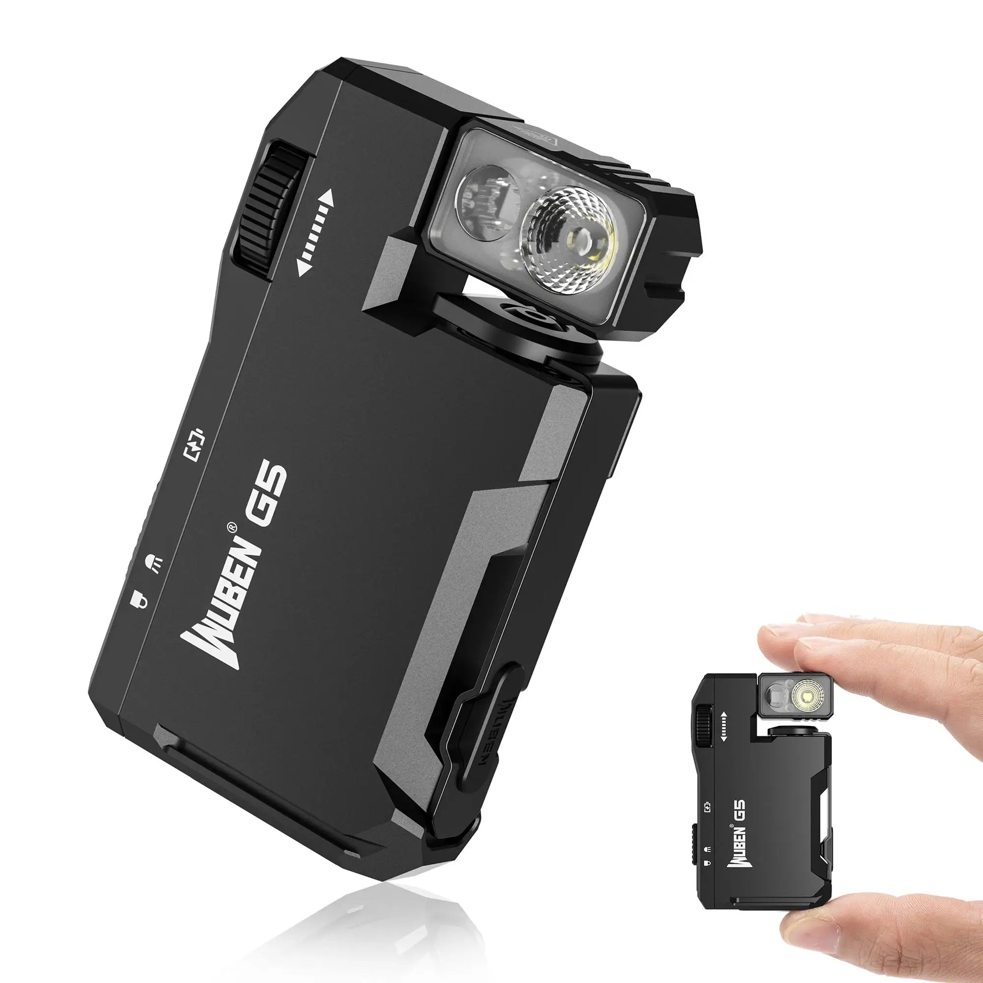 Wuben G5 Rechargeable EDC Flashlight 400 Lumens Dual RGB LED by Beastly Survival Outlet