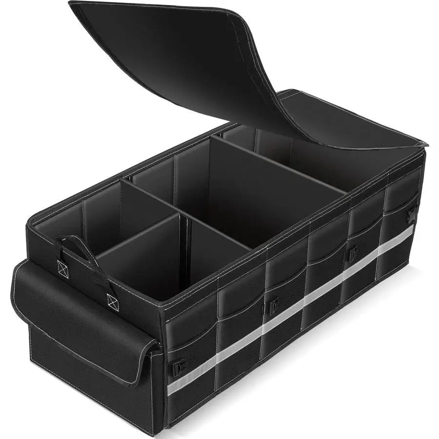 Car Trunk Organizer SUV 75L Collapsible Quad Compartment Pro by Beastly Survival Outlet