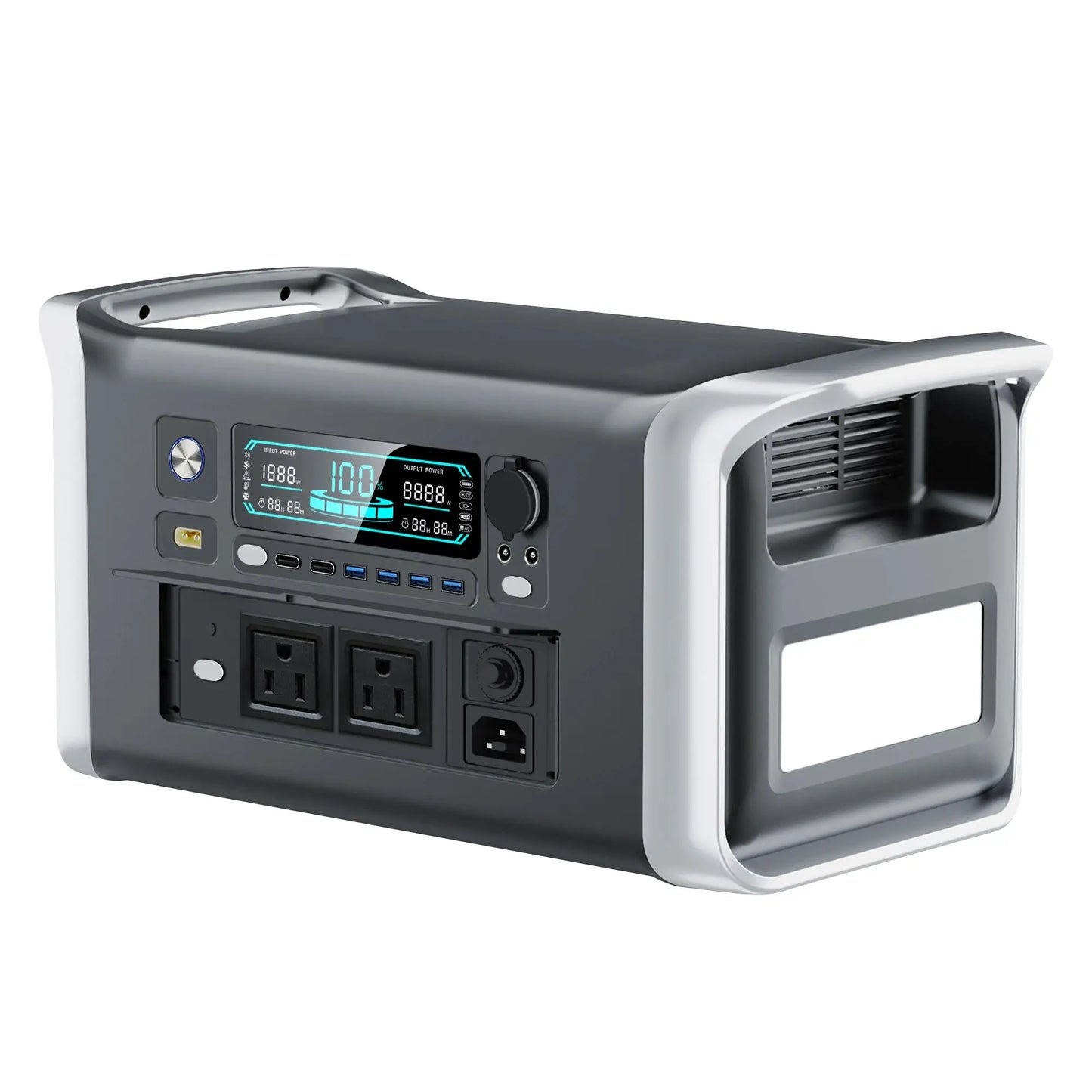 CTOLITY AP1000 1600W Solar Generator 1024Wh Portable Power Station LiFePO4 Battery 1 Hr Fast Charge Outdoor Camping RV Home Back by Beastly Survival Outlet