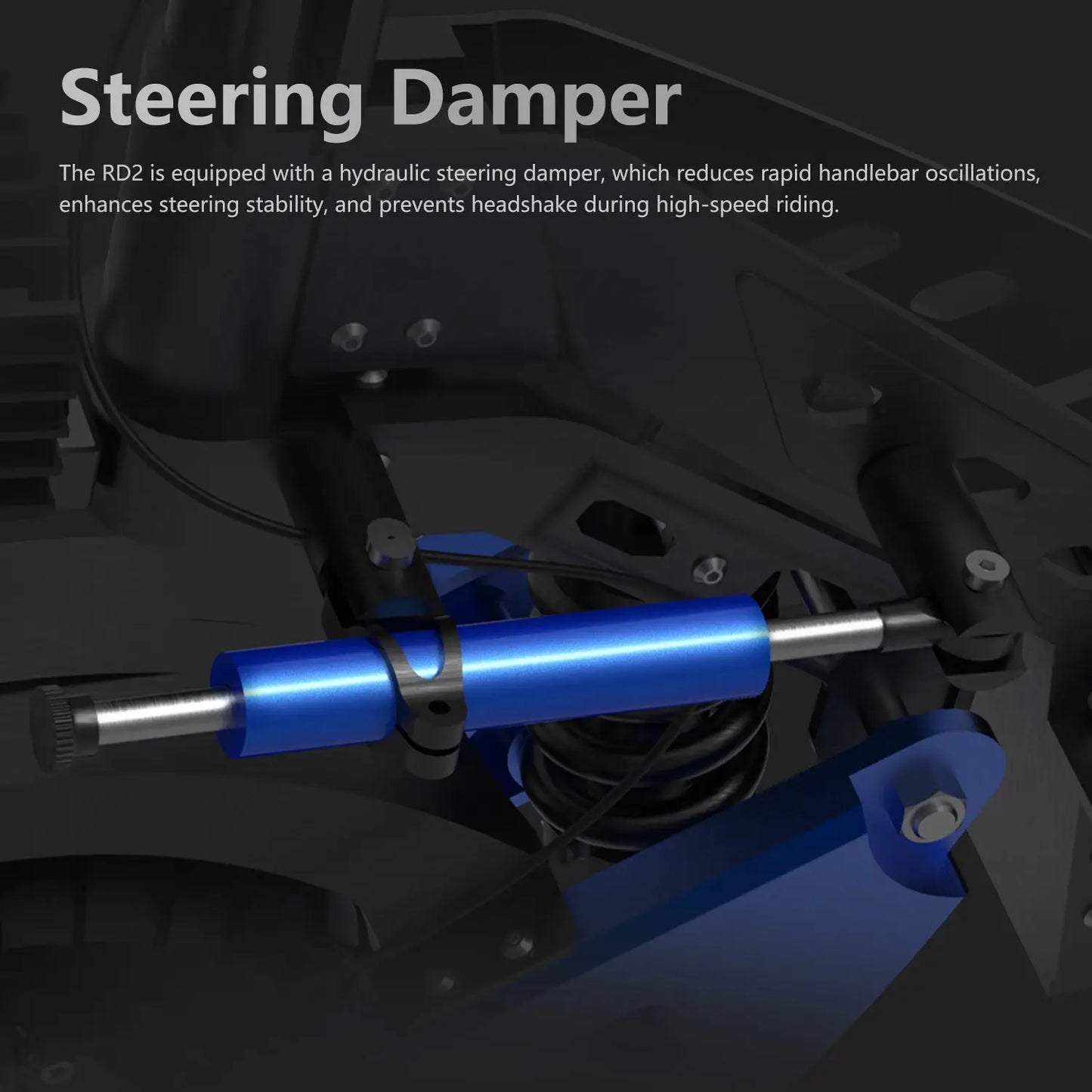REDDYDY RD2 PRO Adults Electric Scooter 5000W Peak 50MPH Max Speed 60V25Ah Battery 55Miles Max Range 3 Riding Modes with APP Control NFC Unlocking 10.5" Off-Road Tires Dual Hydraulic Disc Brakes Dual Suspension E-Scooter RD2 by Beastly Survival Outlet