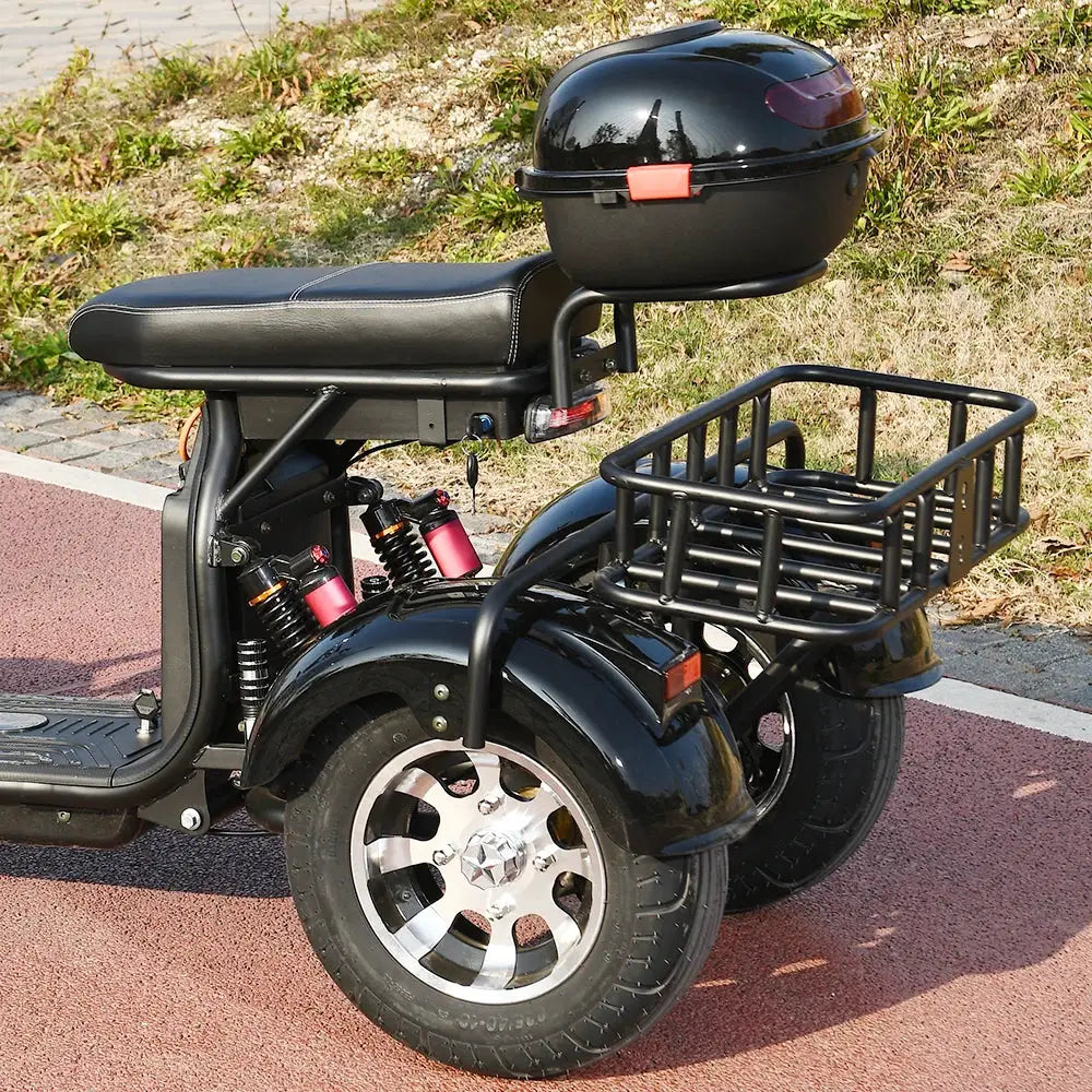 3 Wheel Three Speed Regulation Charge Power Mobility Scooter 3000W Off Road Three Wheel Electric Bike Tricycle Adult Motorcycle by Beastly Survival Outlet