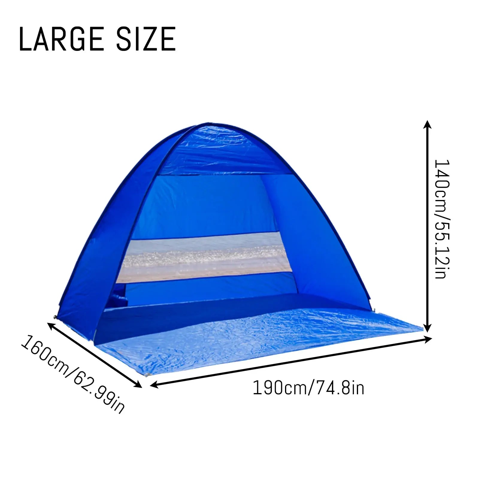 Pop-up beach tent,with handbag - compact folding design, suitable for outdoor camping,picnicking, and travel by Beastly Survival Outlet