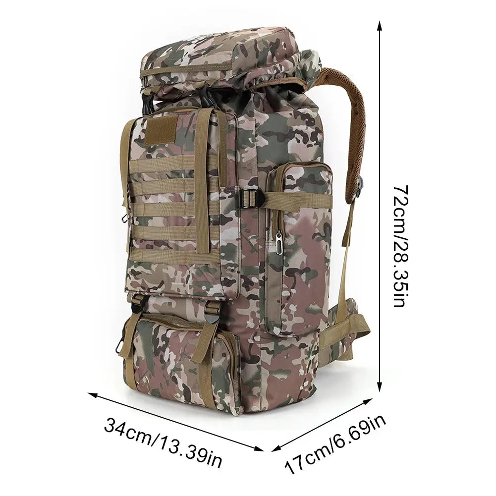 80L Mountaineering Backpack 600D Oxford Cloth Rucksack Trek X by Beastly Survival Outlet