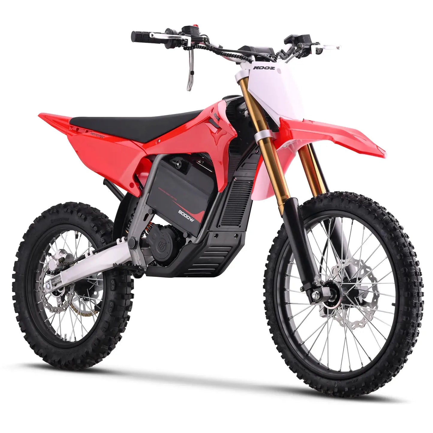 KOOZ HP131E-L 72V 8000W Pro Electric Dirt Bike for Adults,3 Speed Modes Electric Motorcycle Up to 56 MPH with 19"/16" Tires. by Beastly Survival Outlet