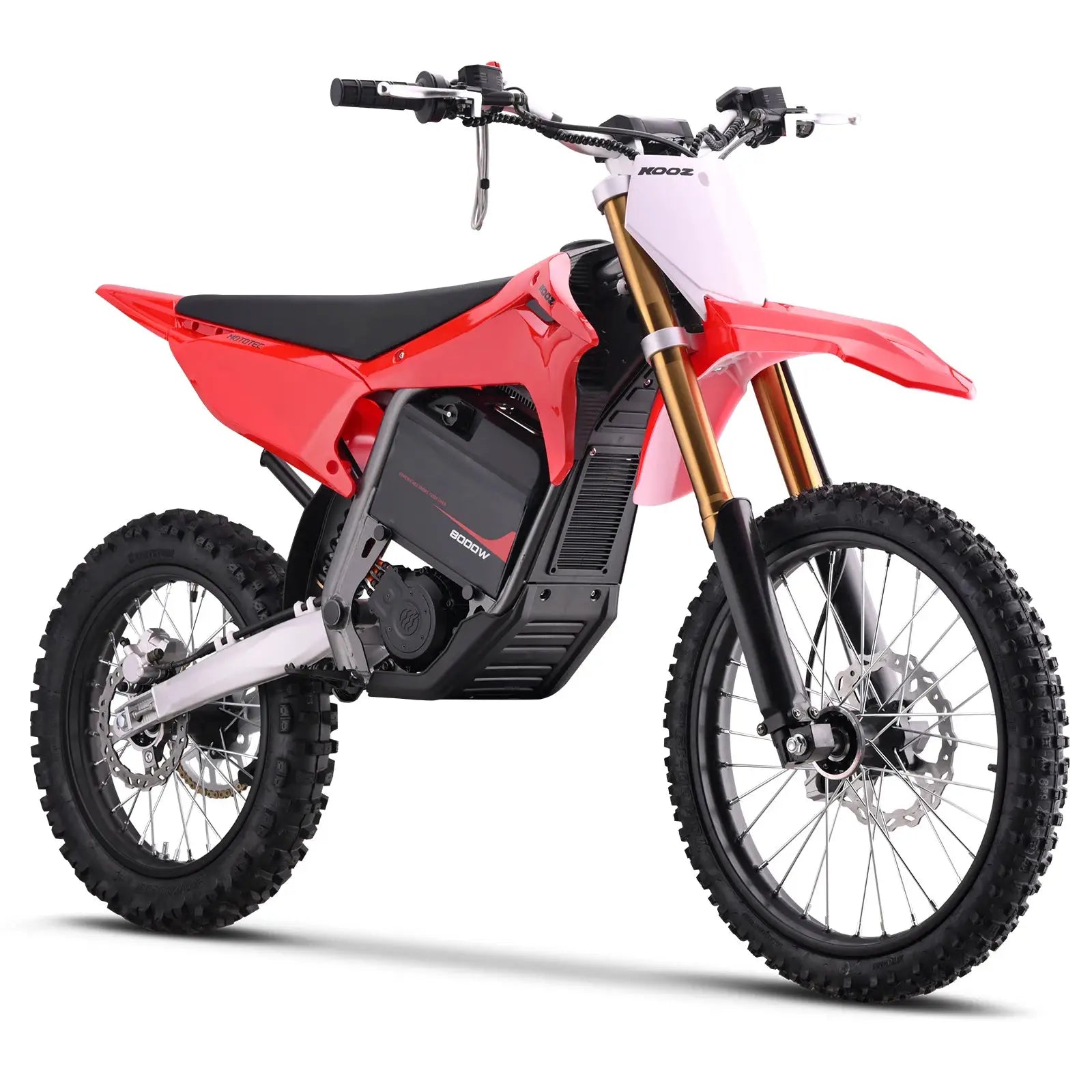 KOOZ HP131E-L 72V 8000W Pro Electric Dirt Bike for Adults,3 Speed Modes Electric Motorcycle Up to 56 MPH with 19"/16" Tires. by Beastly Survival Outlet
