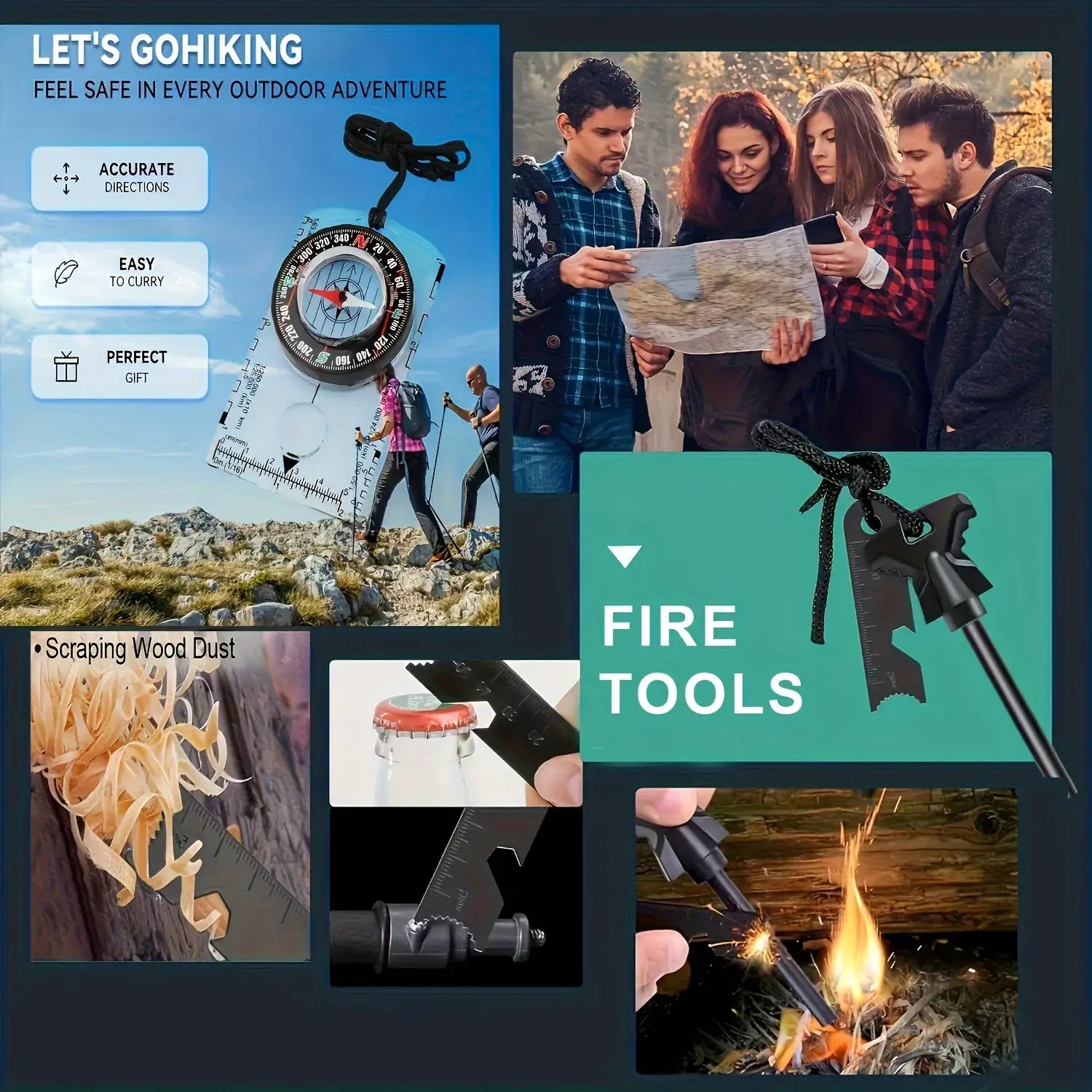 Ultimate 20in1 Survival Gear Kit For Camping And OutdoorsNow by Beastly Survival Outlet