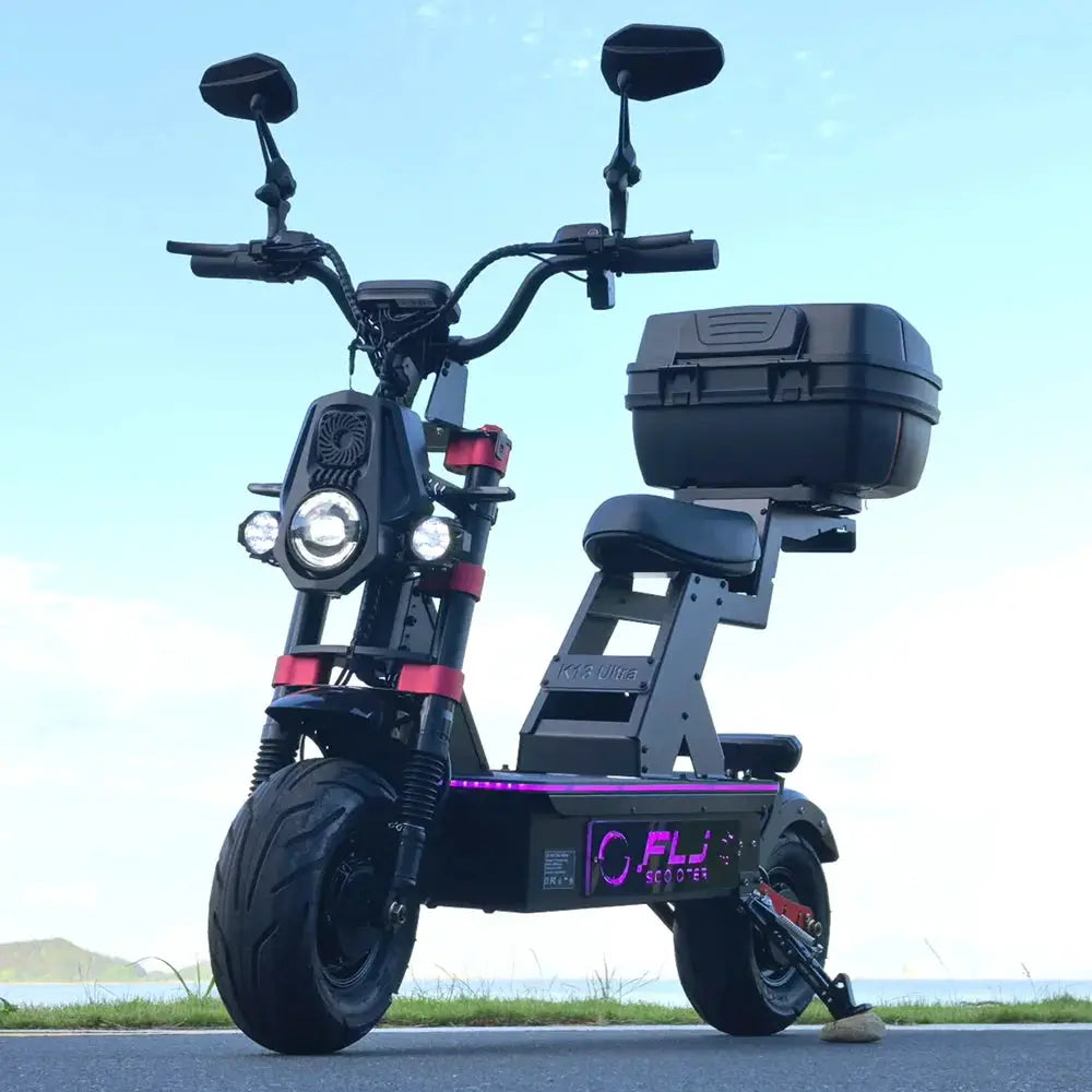 Upgraded K13 72V 12000W Electric Scooter with APP/NFC Fast Speed Fat Wheel US Stock E Scooters by Beastly Survival Outlet