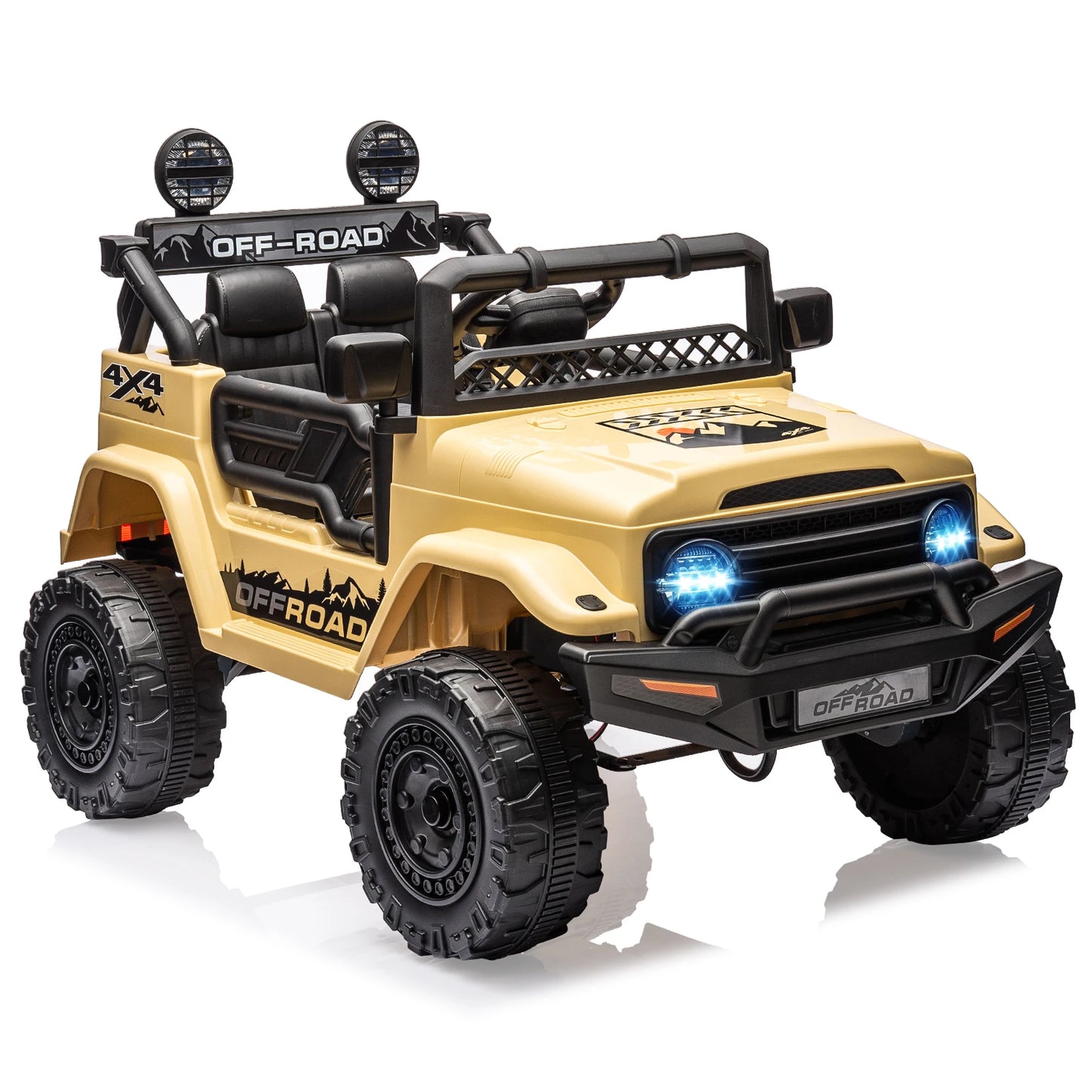 12V Kids Ride On Truck With Remote Control And LED Lights Jr by Beastly Survival Outlet