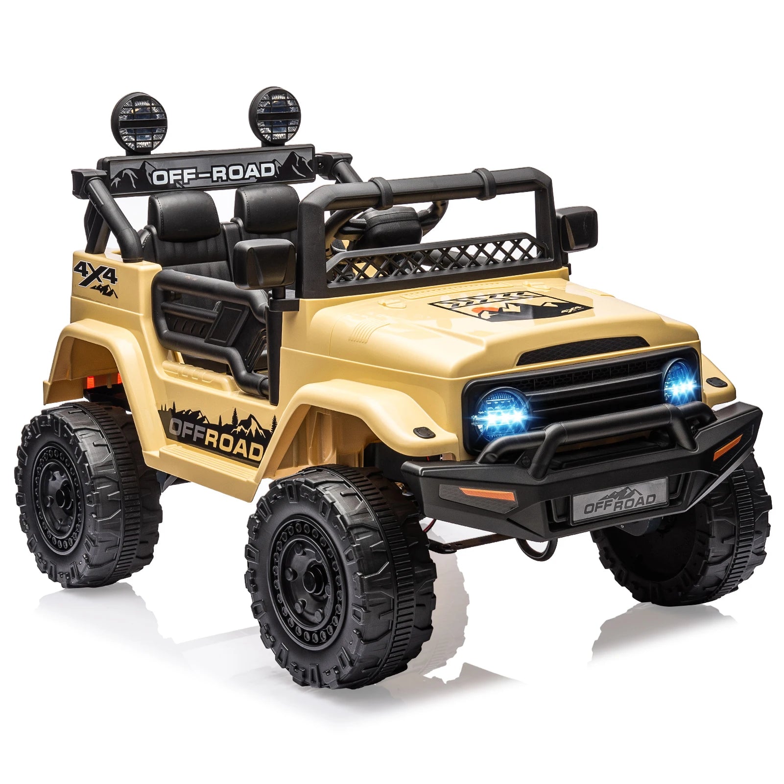 12V Kids Ride On Truck With Remote Control And LED Lights Jr by Beastly Survival Outlet