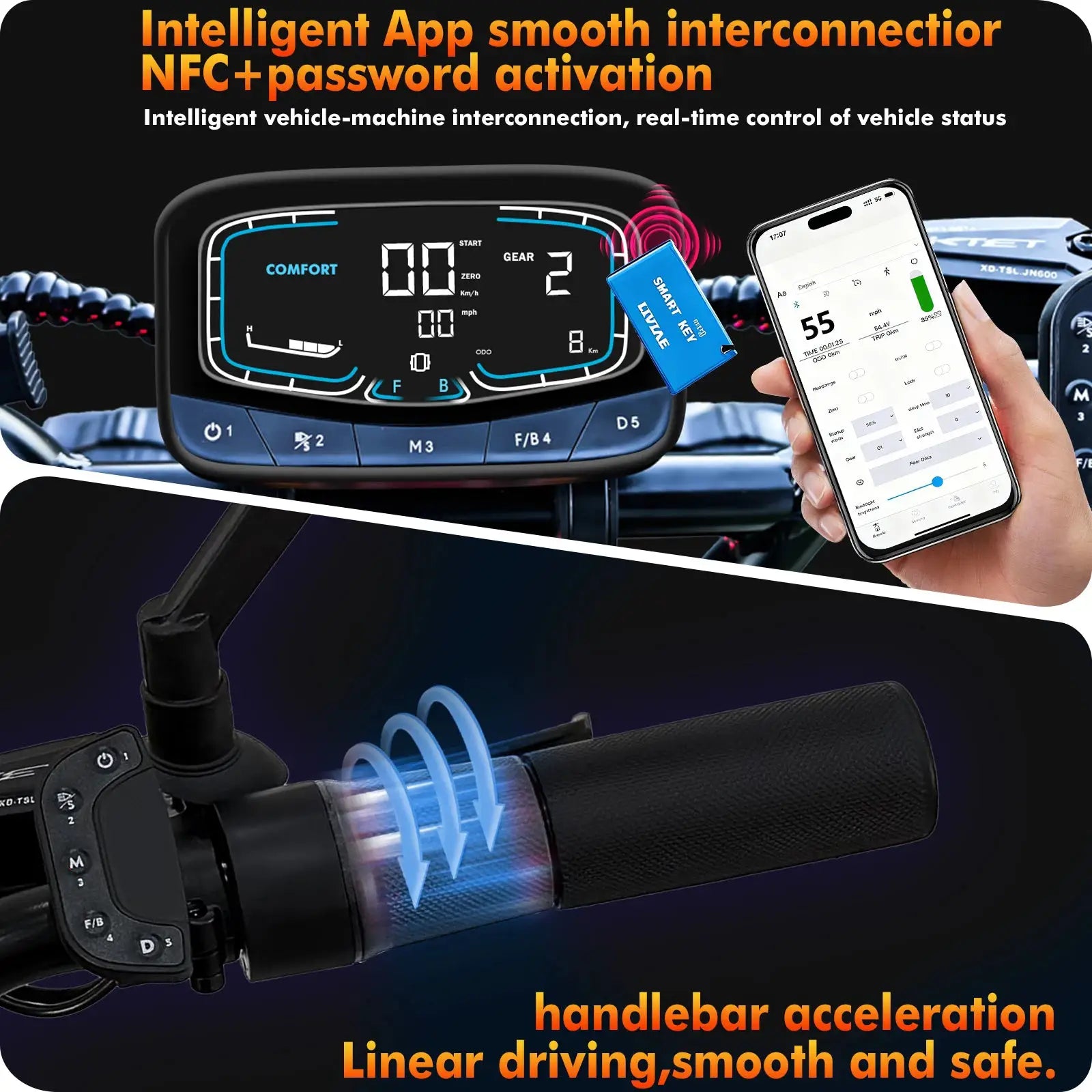 K13 Ultra 12000W Electric Scooter with 72V 100AH Big Battery APP/NFC fast speed Fat Wheel E Scooters by Beastly Survival Outlet