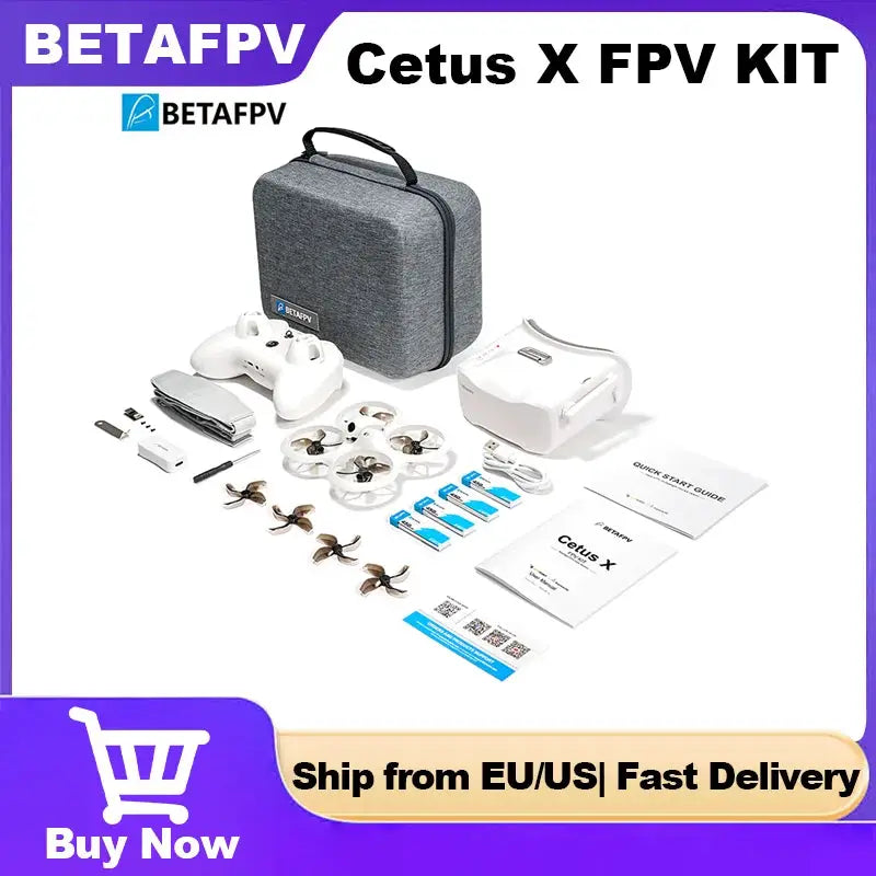 BETAFPV Cetus X FPV Kit Brushless FPV Quadcopter Indoor Racing Airplane Ship from US by Beastly Survival Outlet
