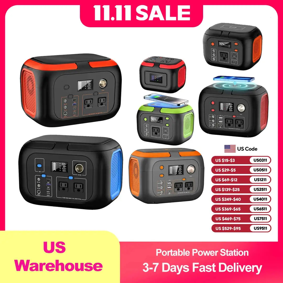 600W Portable Power Station SolarX Generator For Camping RVs by Beastly Survival Outlet
