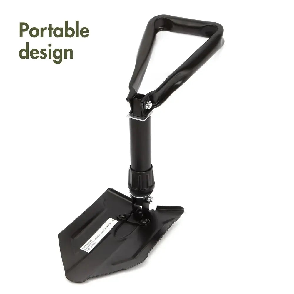 Folding Shovel Serrated Edge Heavy Duty Camping Tools Ultra by Beastly Survival Outlet