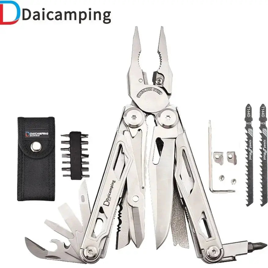Daicamping DL30 DL301 DL7 Outdoor Camping EDC Plier Set Multifunctional Multitools Hand Multi Tool Folding Multi-tool Kit by Beastly Survival Outlet
