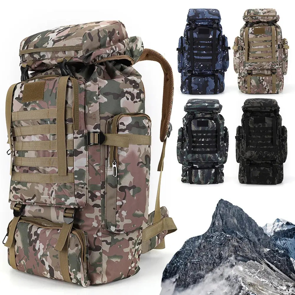 80L Mountaineering Backpack 600D Oxford Cloth Rucksack Trek X by Beastly Survival Outlet