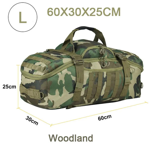 LQARMY 30L 45L 80L Sport Travel Bag Molle Tactical Backpack Gym Fitness Bag Large Duffle Bags for Camping Hunting Fishing by Beastly Survival Outlet
