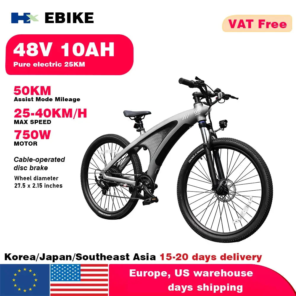 HX Q5 2000W Electric Mountain Ebike 27 5 Inch Off Road Tires by Beastly Survival Outlet