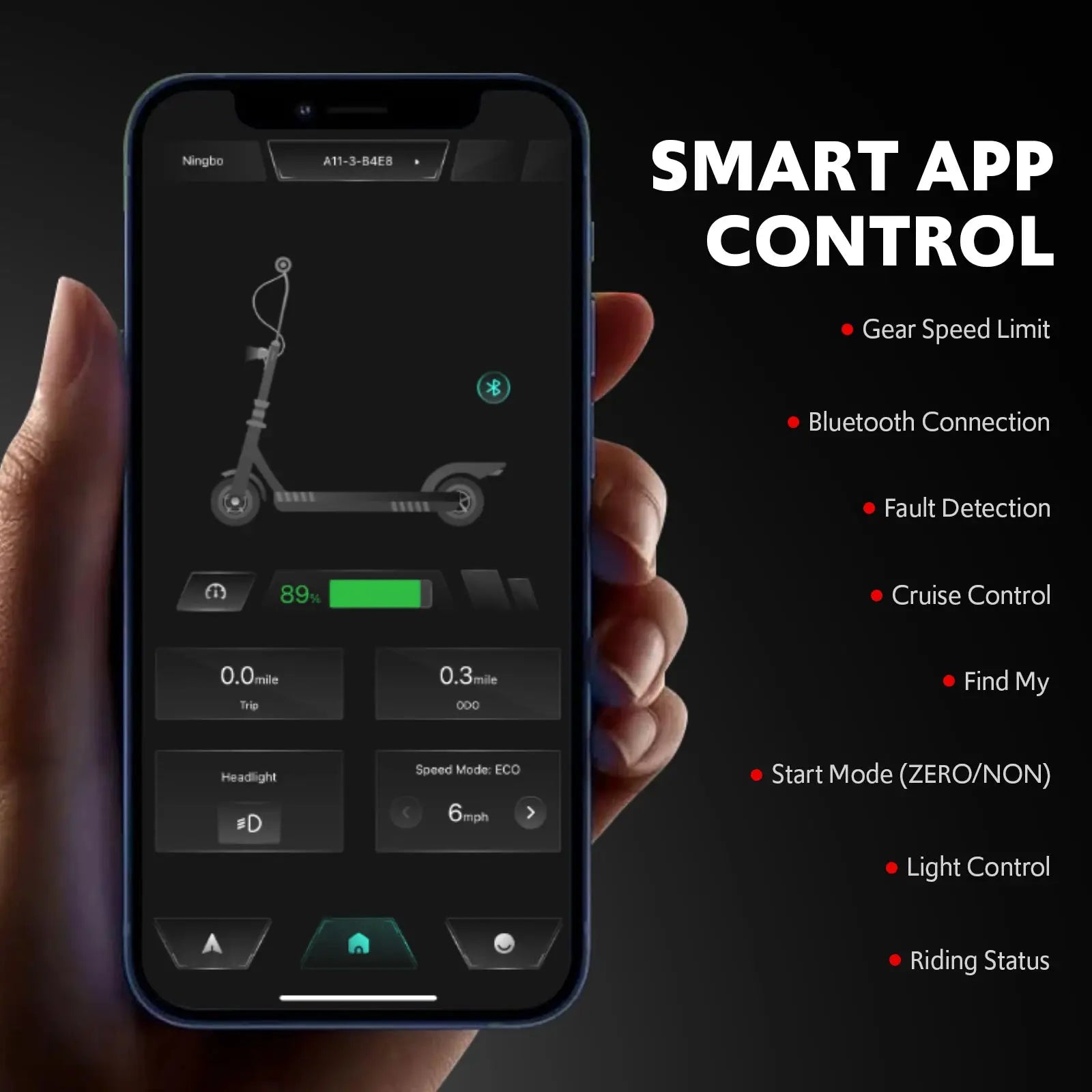 Electric Scooters for Adults,19 MPH 19 Miles Folding E-Scooter Built-in Side Lights, 550W Motor by Beastly Survival Outlet