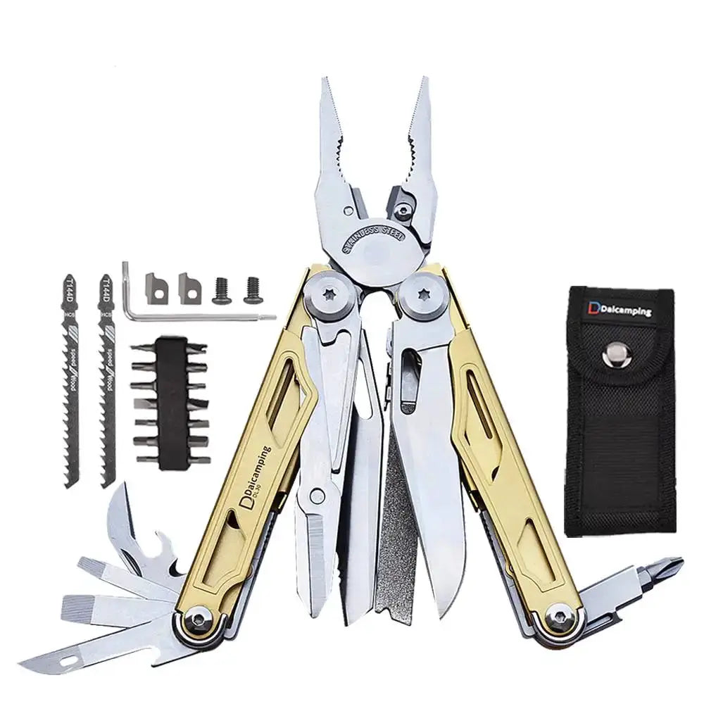 Daicamping DL30 DL301 DL7 Outdoor Camping EDC Plier Set Multifunctional Multitools Hand Multi Tool Folding Multi-tool Kit by Beastly Survival Outlet