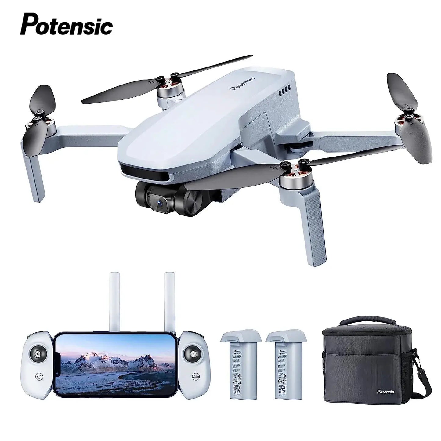 Potensic C0 Single Axis Gimbal 4K GPS Drones Professional Under 249g Max 4-KM for Adults and Beginners ATOM SE by Beastly Survival Outlet