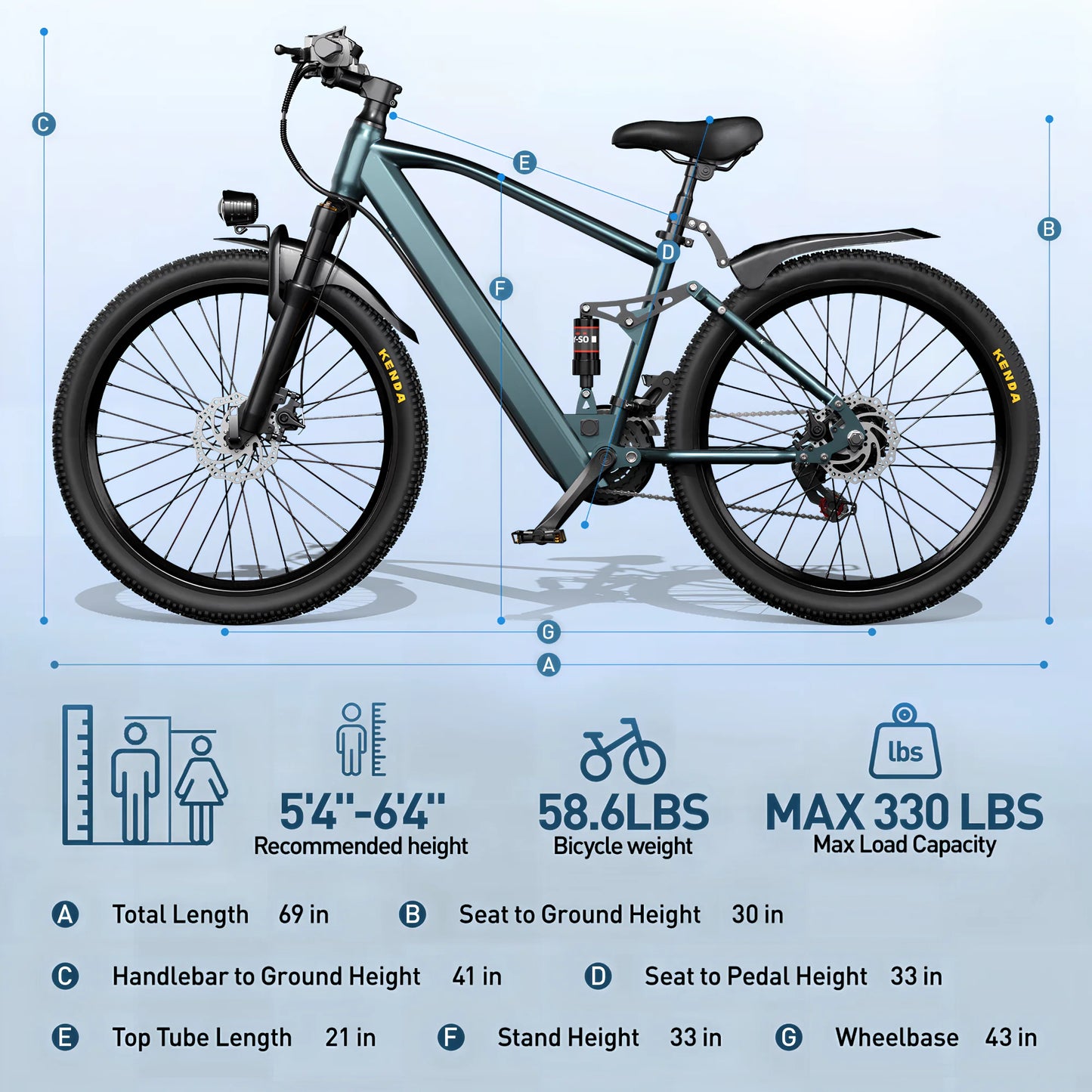 750W Adults Electric Bike 36V 468Wh 26 Or 24 Inch Tires